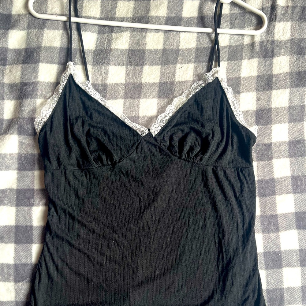 Black tank top